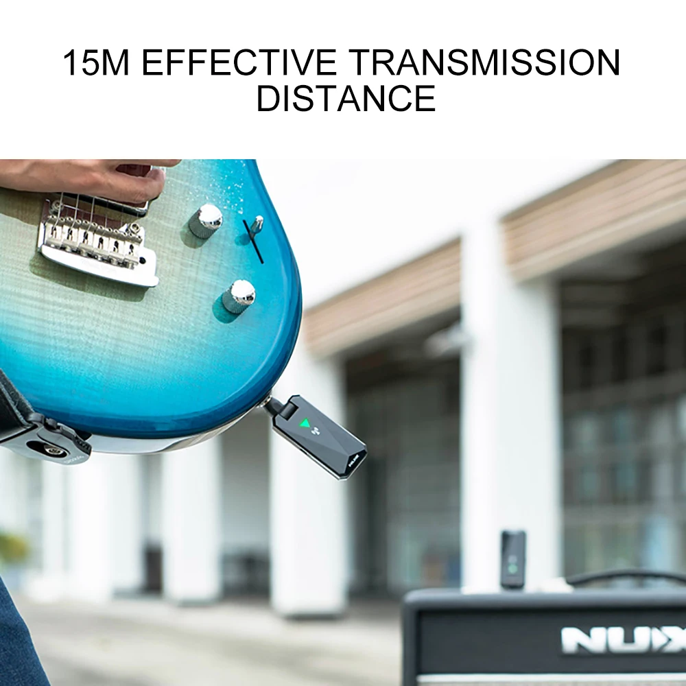 NUX 2 4G Беспроводная гитарная система перезаряжаемый аккумулятор передатчик