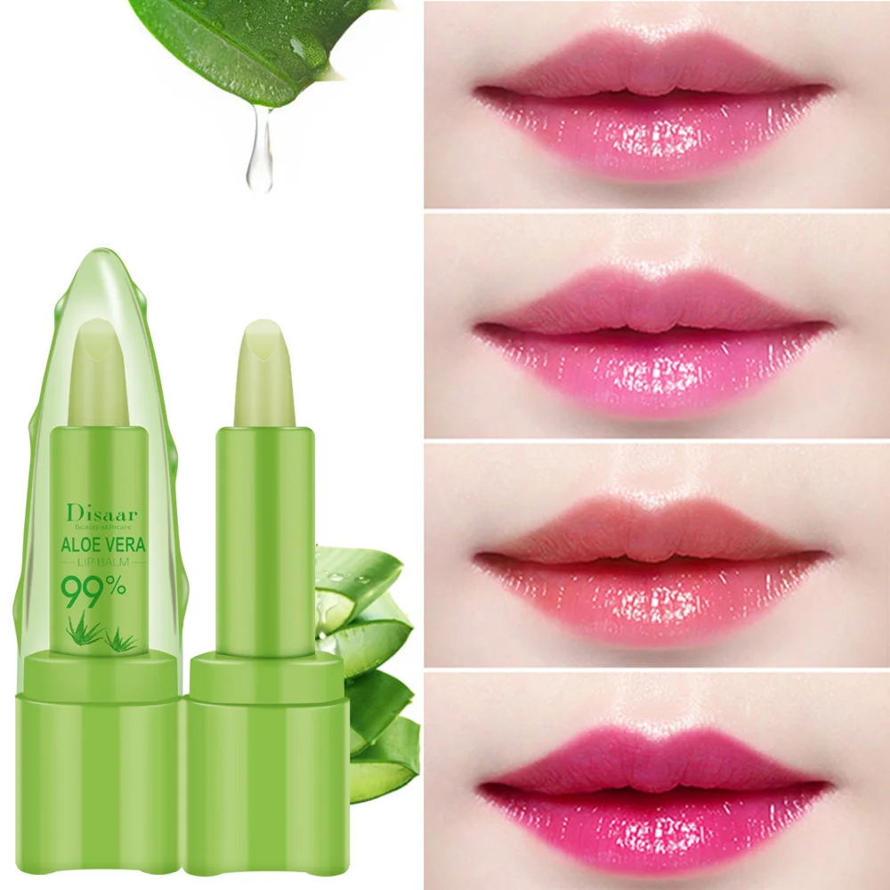 

Aloe Discoloration Moisturizing Lip Balm Lipstick Bottoming Anti-drying Desalinating Lip Lines Brighten Smoothing Lip care
