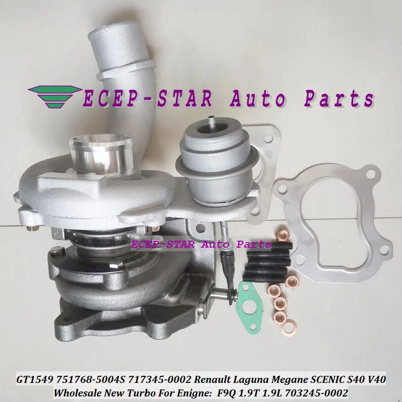 Турбокомпрессор GT1549S 703245 703245-0001 717345 для Renault Laguna Megane SCENIC TRAFIC Volvo S40 V40 F9Q 1 9 T 105HP |