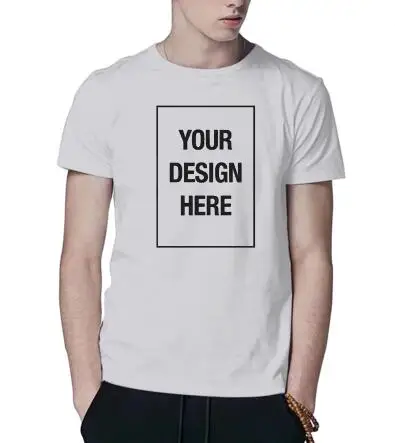 

100% Natural Cotton Custom T Shirt DIY Graphic Or Text Logo Add Your Design Tshirt Soft High Quality Short Sleeve Camisetas