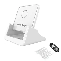 office station dock gift home travel portable fast charging wireless charger stand 15w table top for samsung s20 s10
