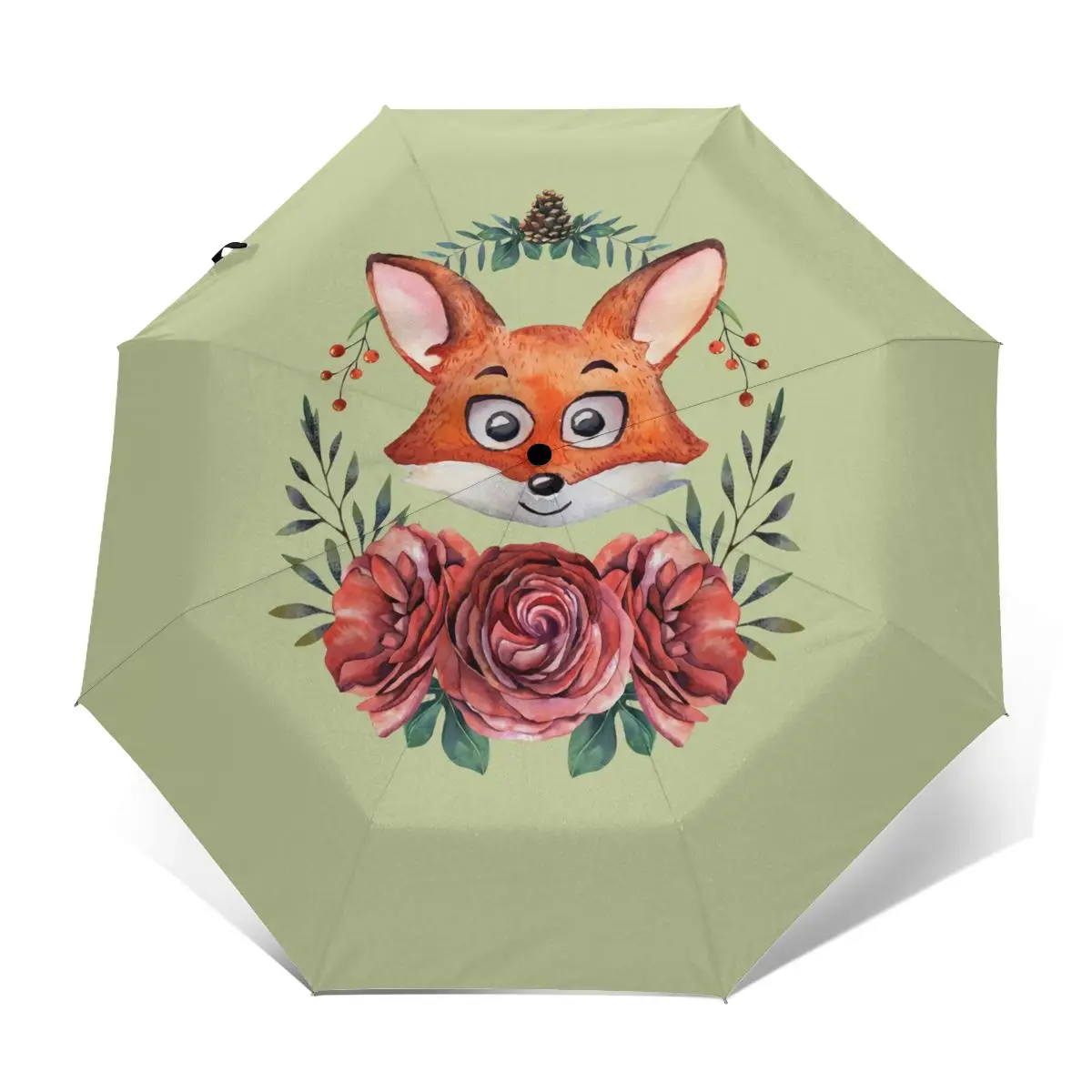 

Fox Umbrella Anti UV Outside Umbrella Cheap Automatic Design Compact Umbrella