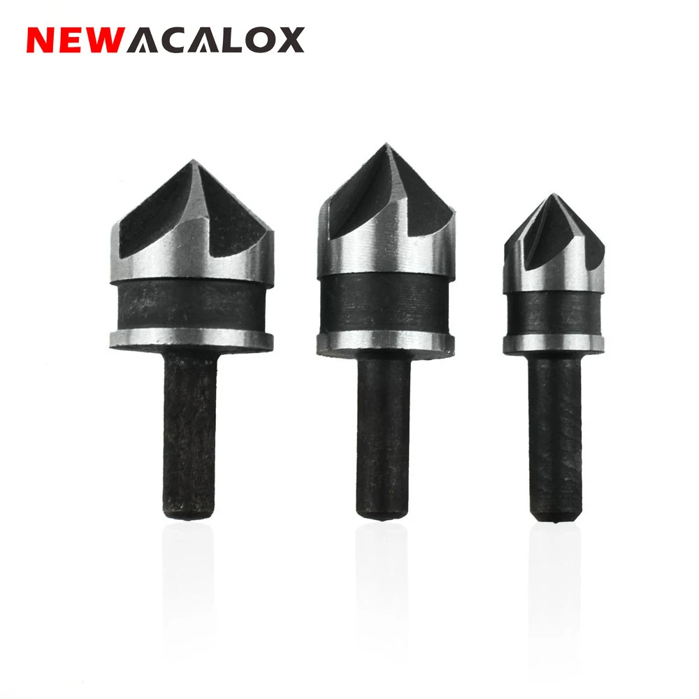 NEWACALOX 3 шт. 12 мм 16 19 промышленная Зенковка набор сверл для дерева деревообработки