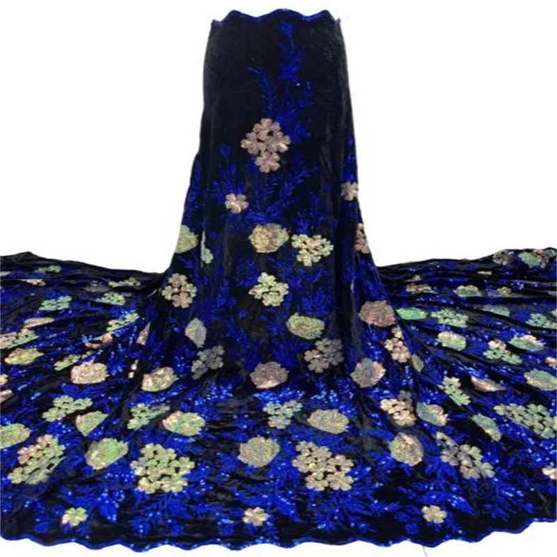 

Африканская кружевная ткань, высококачественный бархат, королевский синий, французская сетчатая кружевная ткань с блестками, 2022 зеленое нигерийское кружево для платьев