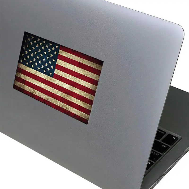 

Vintage American Flag Decal Sticker USA Old Glory Car Window Bumper Sticker Cracked American Flag Sticker New