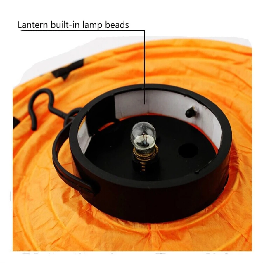 1pcs/bag White Spider LED Lamp Paper Lanterns Decoracion Fiesta Happy Halloween Party Decorations Home Kitchen Accessories Favor | Дом и сад