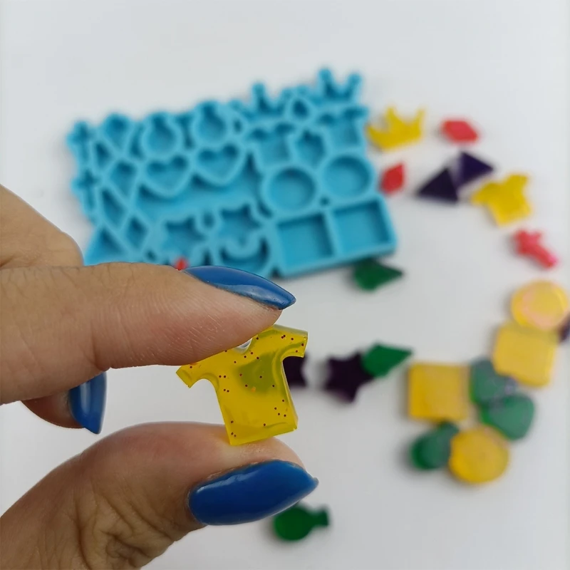 

Silicone Earring Collection Mold Epoxy Resin Jewelry Mold Resin Casting Pendant Mold Suitable for Diy Resin Crafts P9YF