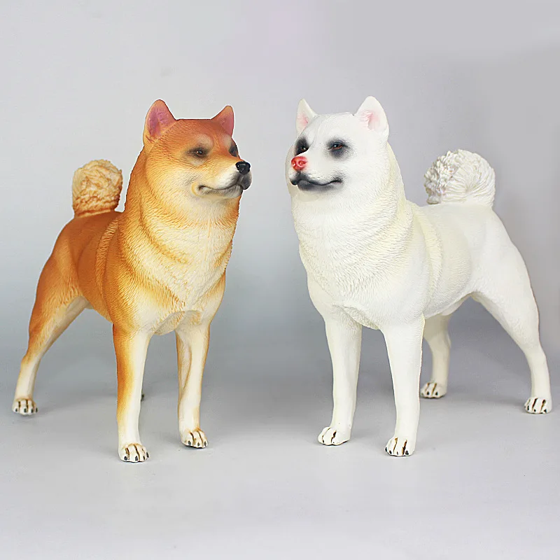 

Pet Dog Da Shiba Inu Simulation Animal Model Handmade Decoration Doll Home Desktop Office Decoration Toy Gift Collection