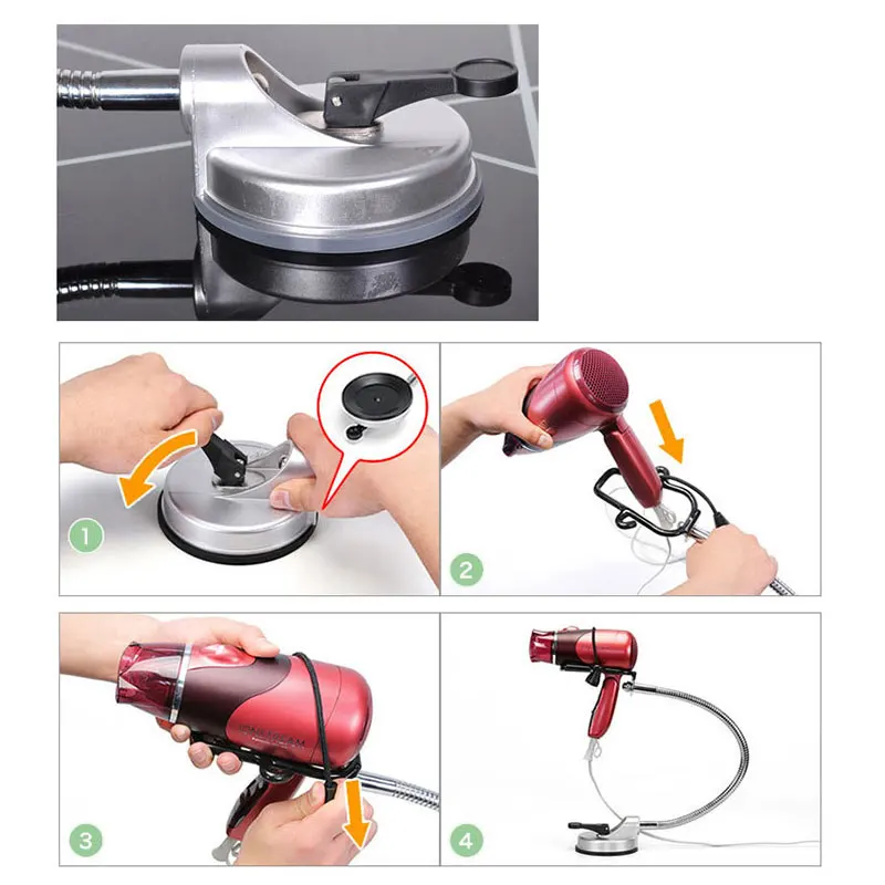 

Pet Hair Dryer Bracket Hair Dryer Storage Rack Lazy Hair Dryer Holder Artifact Toilet Hair Dryer Bracket