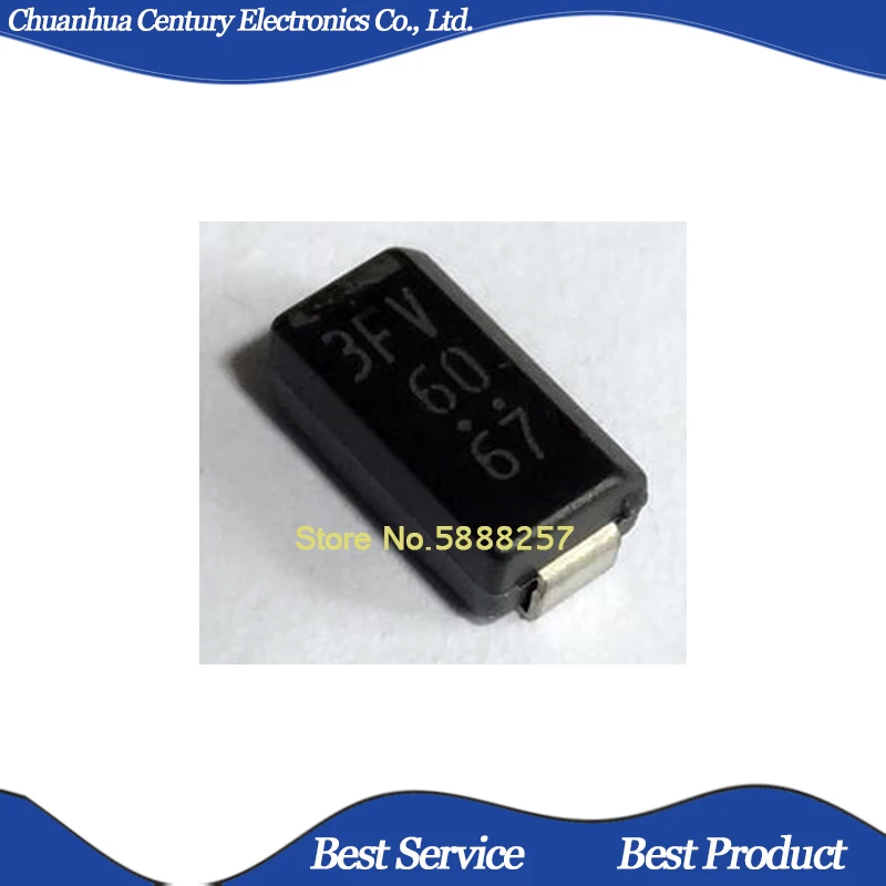 20 шт./лот 3FV60 D3F60 5063 3A600V DO214AC SMB новая и оригинальная искусственная кожа