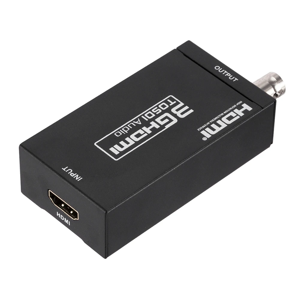 Новейший мини-преобразователь HD 3G HDMI в SDI Box адаптер Поддержка HD-SDI / 3G-SDI сигналы