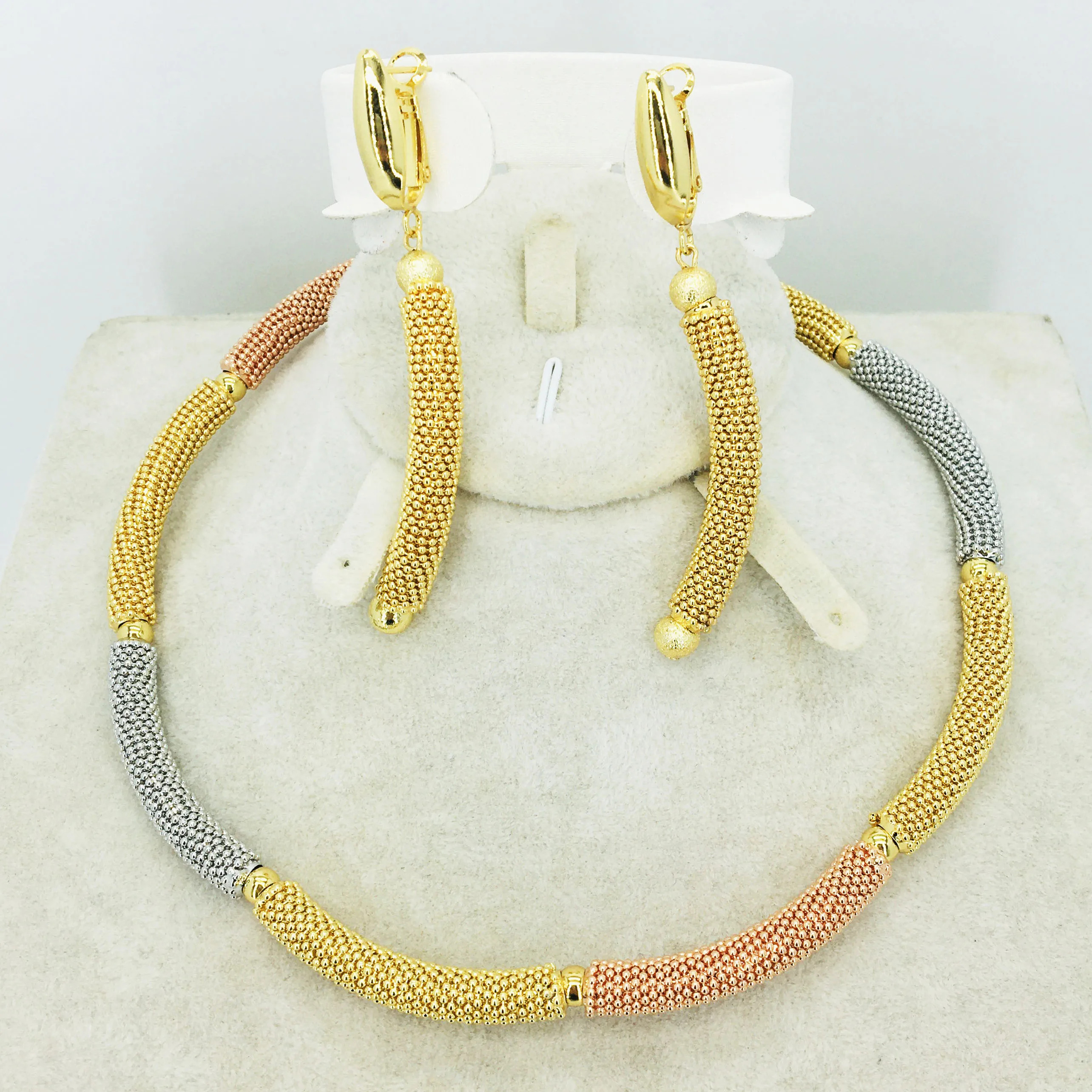 Высококачественные итальянские ювелирные изделия золотого цвета для женщин из