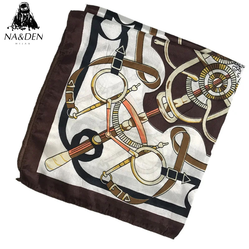 Квадратный шарф маленький винтажный Модный Галстук для волос элегантный узкий