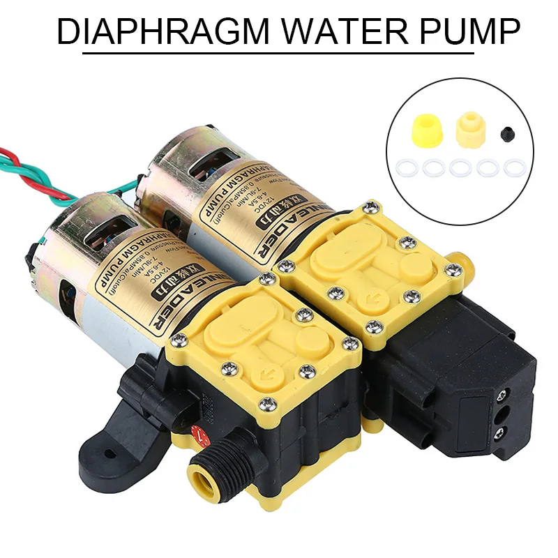 

Agricultural Electric Water Pump Dc 12V 130PSI 10-12L/Min Diaphragm Water Pump High Pressure Water Sprayer Car Wash