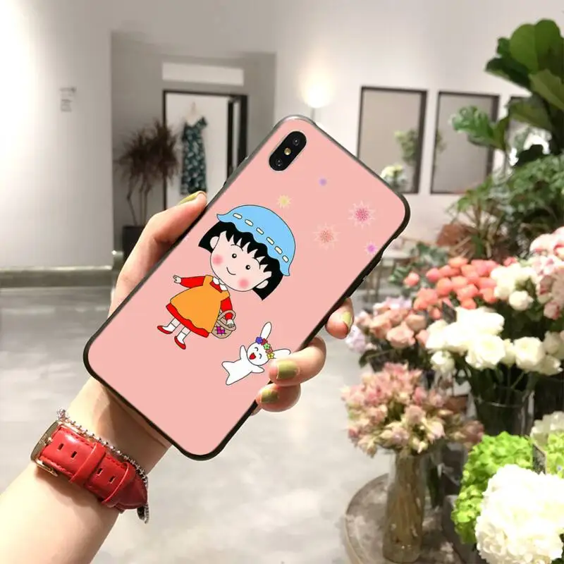 

NBDRUICAI Anime Chibi Maruko chan Phone Case for iPhone 11 pro XS MAX 8 7 6 6S Plus X 5S SE XR case