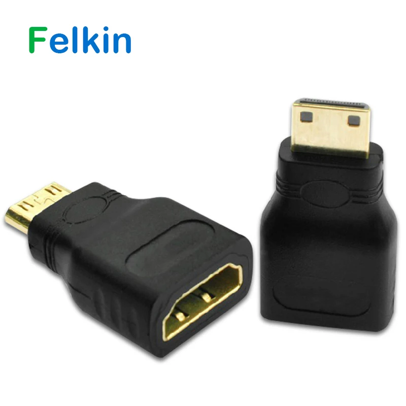 Felkin Mini HDMI-совместимый с HDMI-адаптер позолоченный 1 4 3D удлинитель 1080P конвертер для