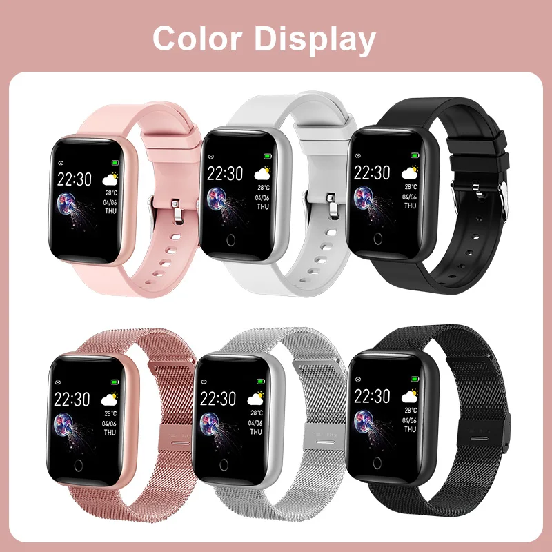 

Smart Watch Men Women Full Touch Sport Fitness Tracker Blood Pressure Heart Rate Monitor Smart Clock Smartwatch for Android IOS