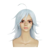 anime kemono jihen akira light blue wig cosplay costume heat resistant synthetic hair party wigs wig cap