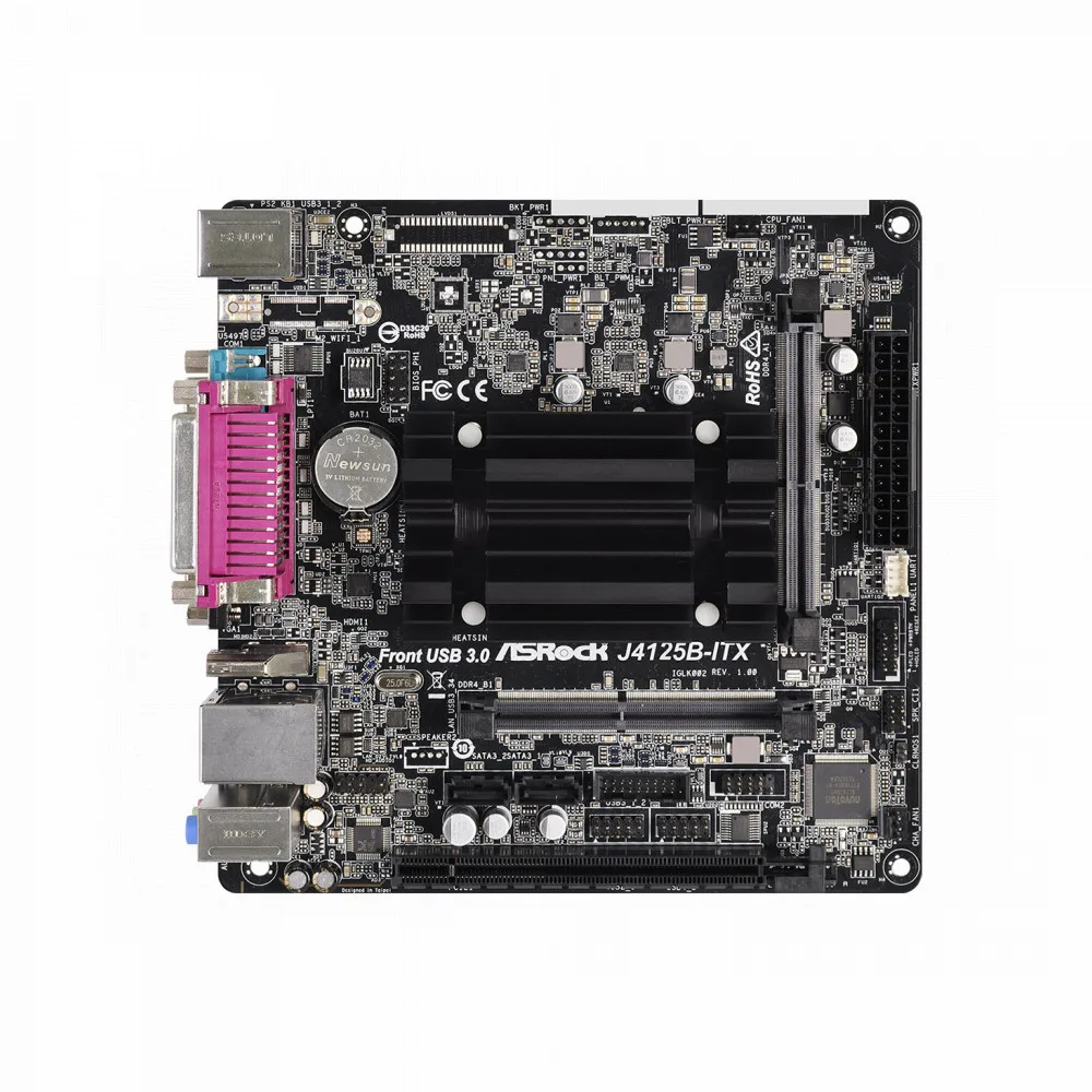 Материнская плата CELERON J4125 MITX J4125B-ITX ASROCK |