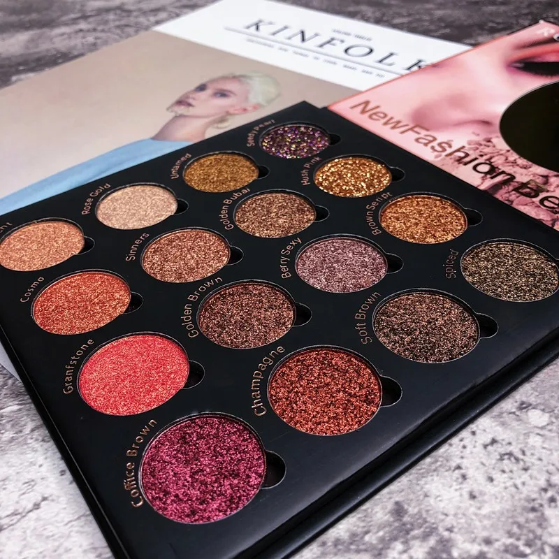 16 цветов мягкая текстура глаз диск для теней Съемные Блестки поделок тени век