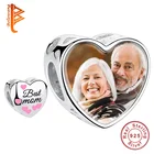 Бусины из серебра 100% пробы с фотографией на заказ