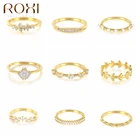 Женские кольца с бриллиантами ROXI, обручальные кольца из серебра 925 пробы для подростков, ювелирные украшения для годовщины помолвки