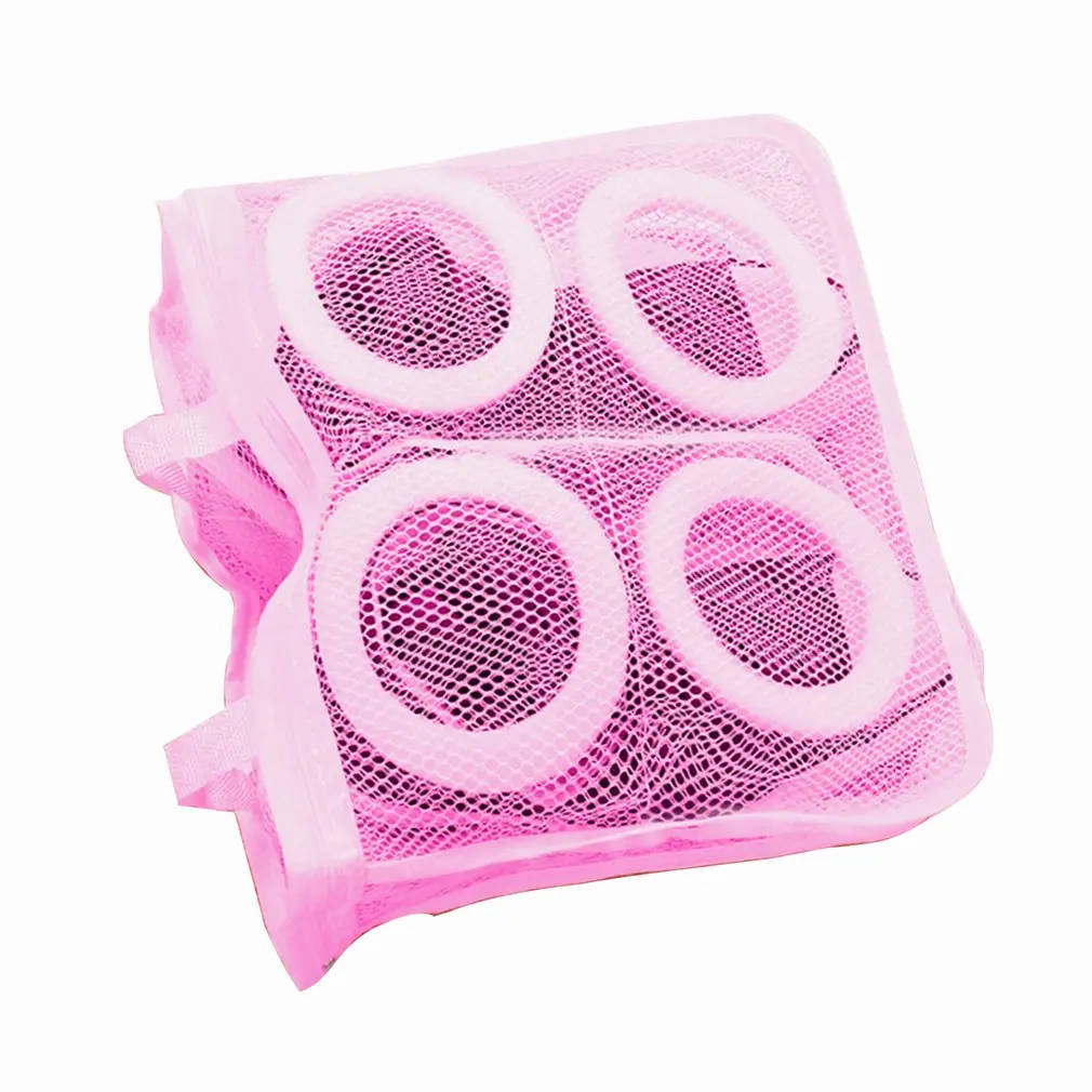 

Mesh Shoe Bag Shoe Bag Hanging Transparent Window Design Satisfy All Needs Automatic Lock Zipper Travel Partner 1 Set