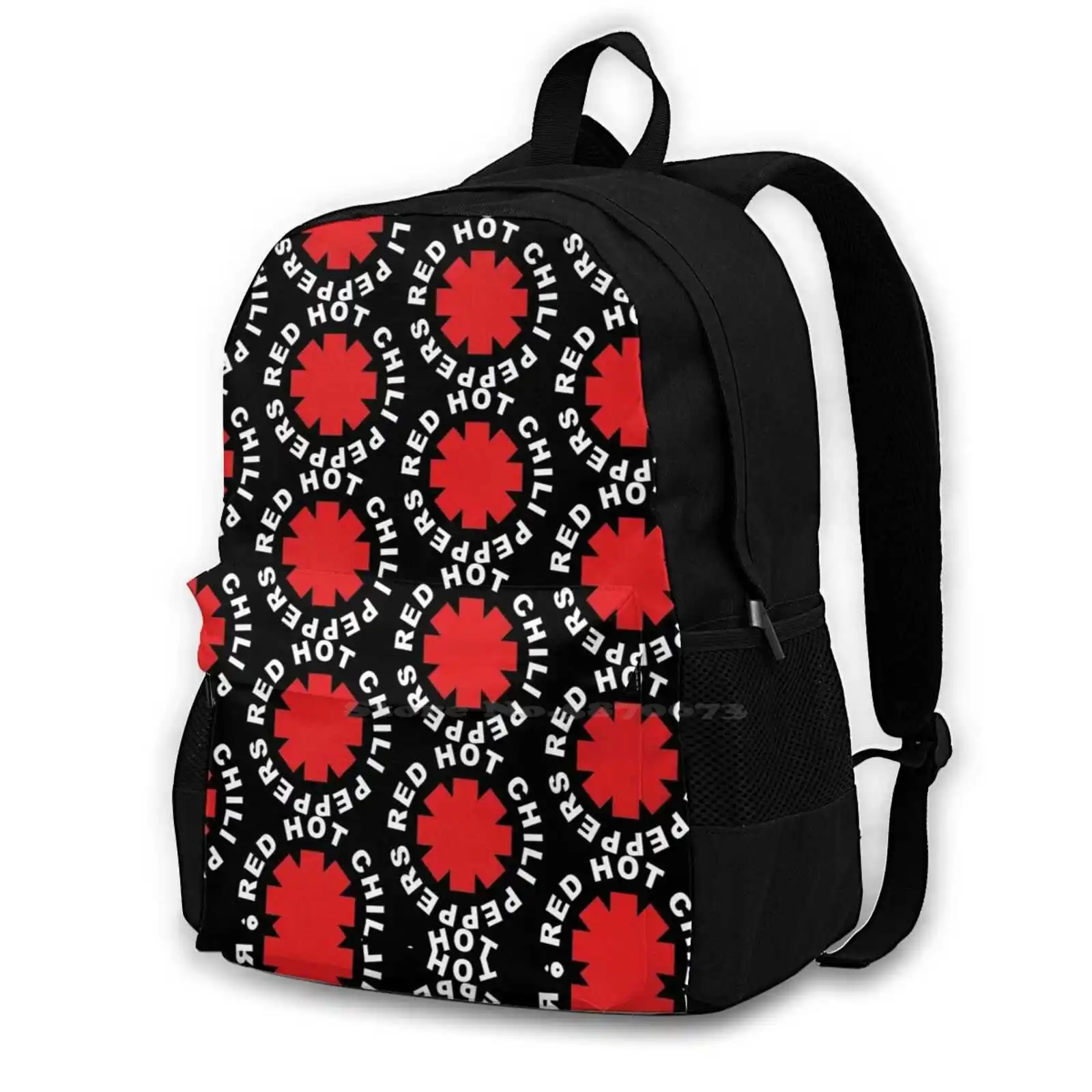

Mini Merch By Fashion Travel Laptop School Backpack Bag Red Hot Logo Chili Cool Peppers Official Musical Group Chili Peppers