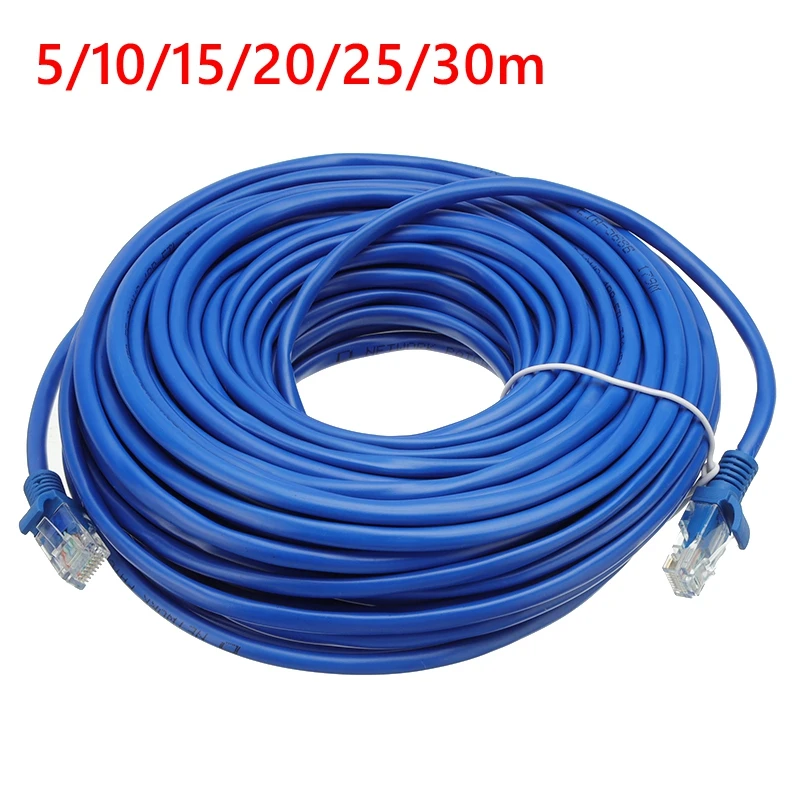 Ethernet-кабель 5/10/15/20/25/30 м высокоскоростной Интернет-кабель RJ45 CAT5 Сетевой провод Lan