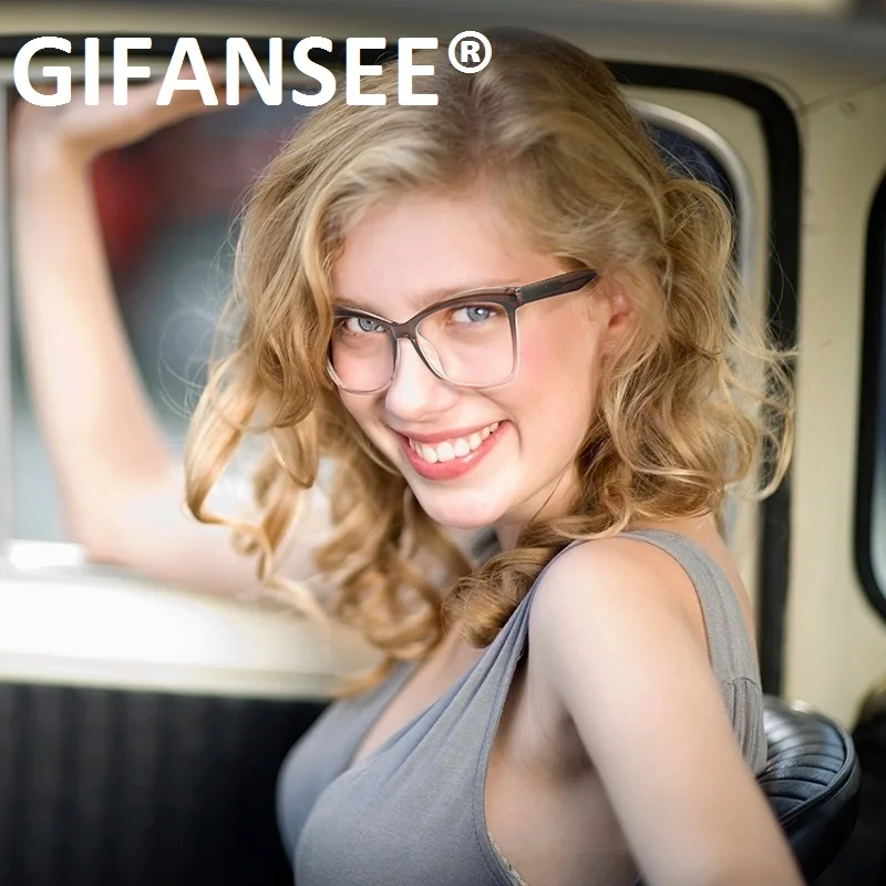

GIFANSEE blue light blocking glasses women TR90 Glasses Frame Female Computer Eyeglasses Gaming Protection Blue Ray Goggles Anti