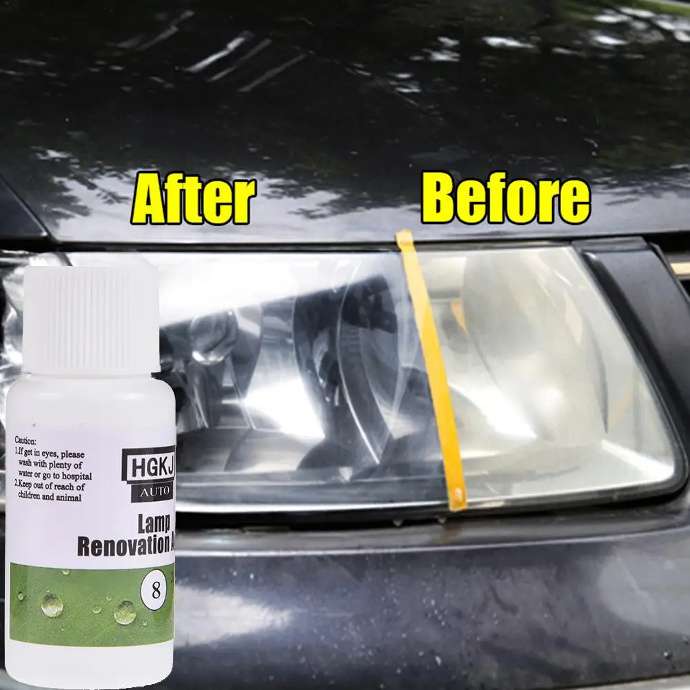

50ML Car Headlight Cleaning Repairing Fluid Repair Refurbishment Fluid Detergent Car Light Cleaner Scratch remover Repair Liquid