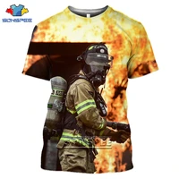 sonspee lifeguard firemen fire flame men women 3d print t shirt summer fashion harajuku cool casual soft short sleeve o neck top