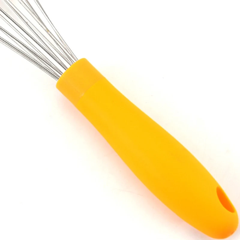 

Stainless Steel Whisk Silicone handles With Integrated Bowl Scraper Beating Eggs Whisking Egg Whites Whipping Cream