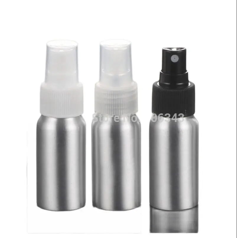 100pcs 30ml Aluminium bottle metal bottle with white /transprent/black sprayer pump, sprayer bottle