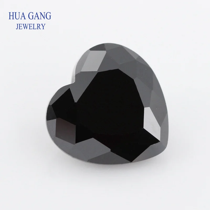 Бусины из черного натурального шпинеля в форме сердца размер 3x3 мм ~ 8x8 мм|Бусины| |