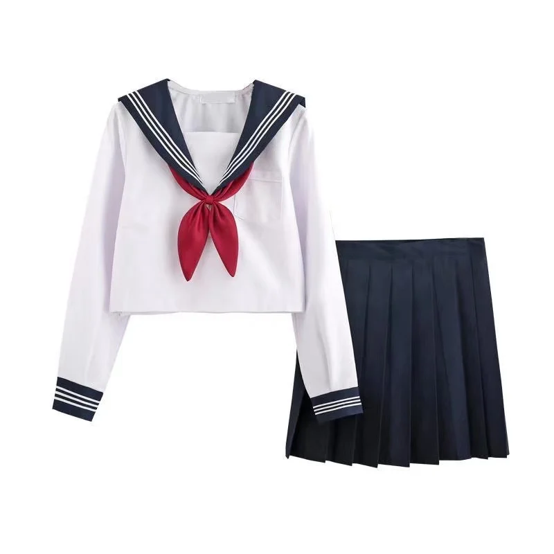 2021 японские комплекты JK школьная форма летние девушки вышитая Сакура осенние