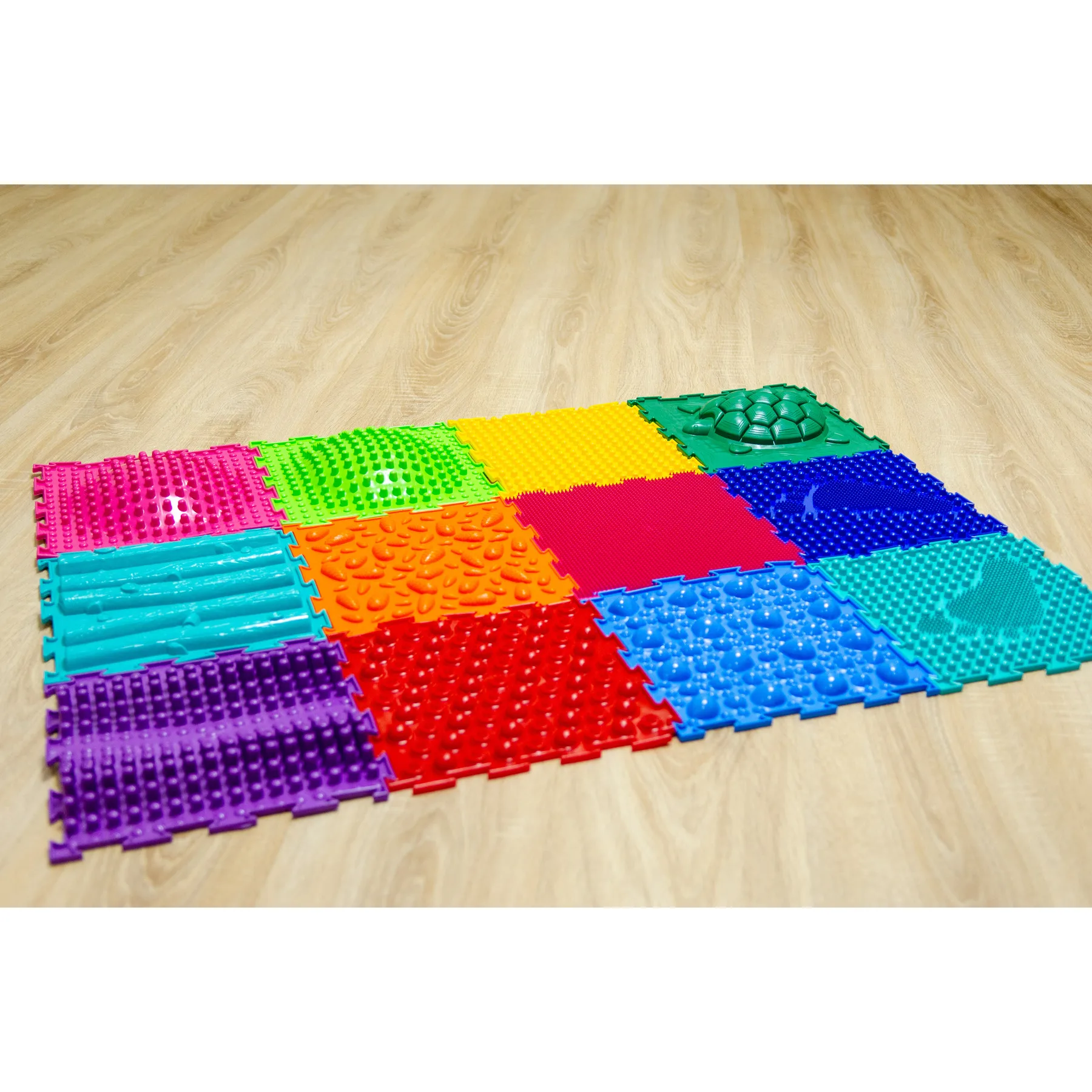 Детский массажный коврик ОРТОДОН набор Ассорти №12 (12 пазлов)|Коврики