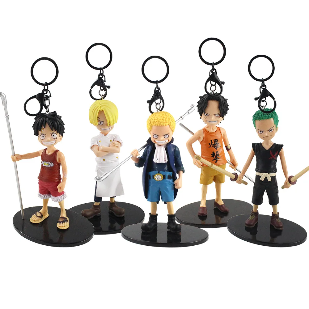 5 шт./компл. 14 15 см Луффи Ace Сабо Зоро с изображениями героев мультфильмов модная