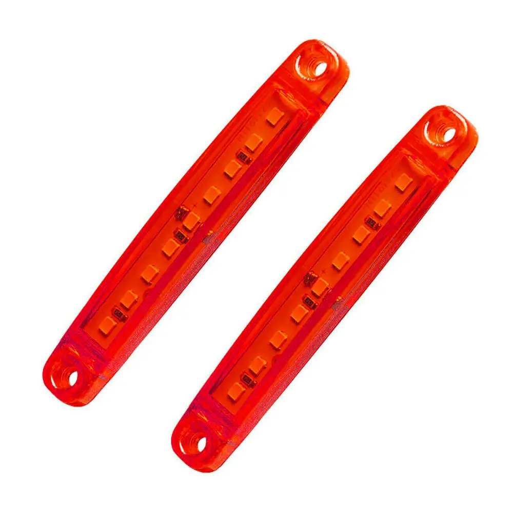 

10Pcs Red 9 SMD LED Truck Lights Led Side Car Truck Bus Marker Light 12V M29 24V 9 LED Truck Side Light