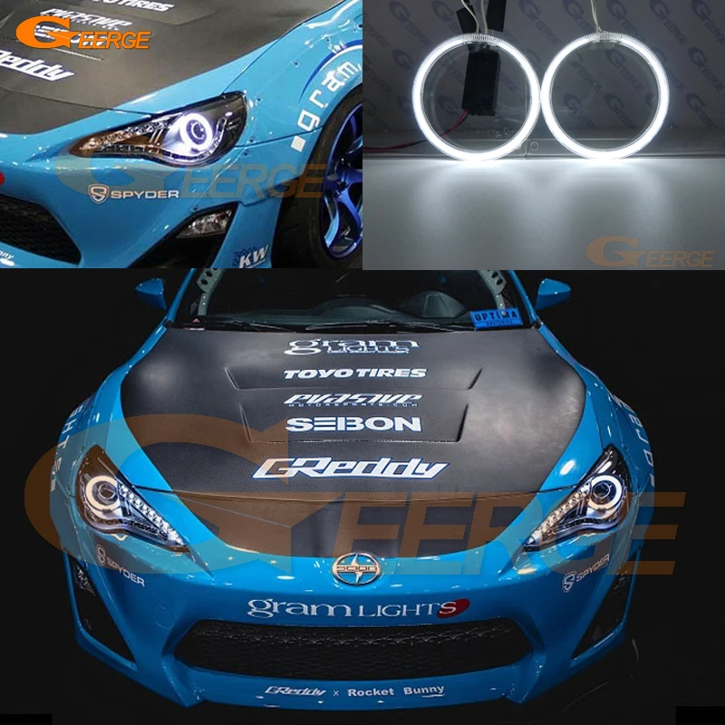 Отличные CCFL ангельские глазки Halo Кольцо Комплект ультра яркий для Toyota FT GT 86 GT86 FT86