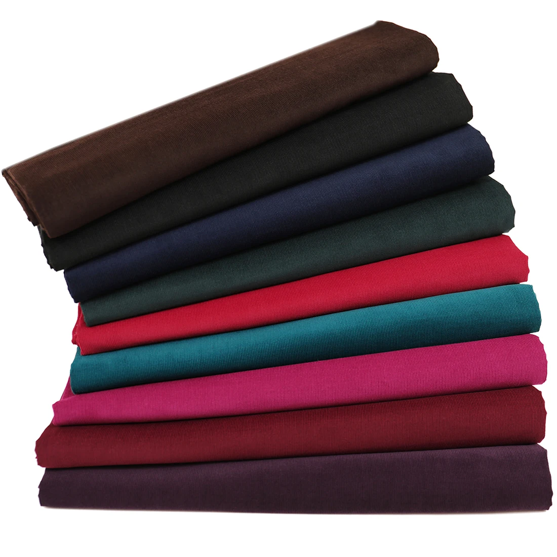 

21W Autumn Winter Solid 100% Pure Cotton Corduroy Fabric For Sewing Shirt Coat Face