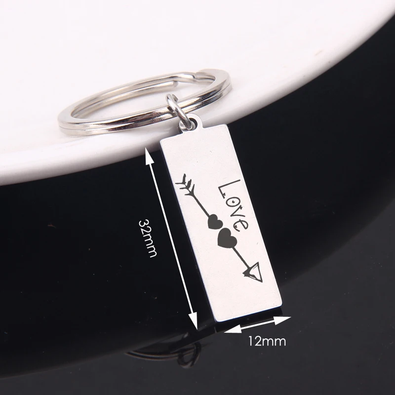 Модные ювелирные изделия ручной штампованный брелок &quotлюбовь&quot для любовника