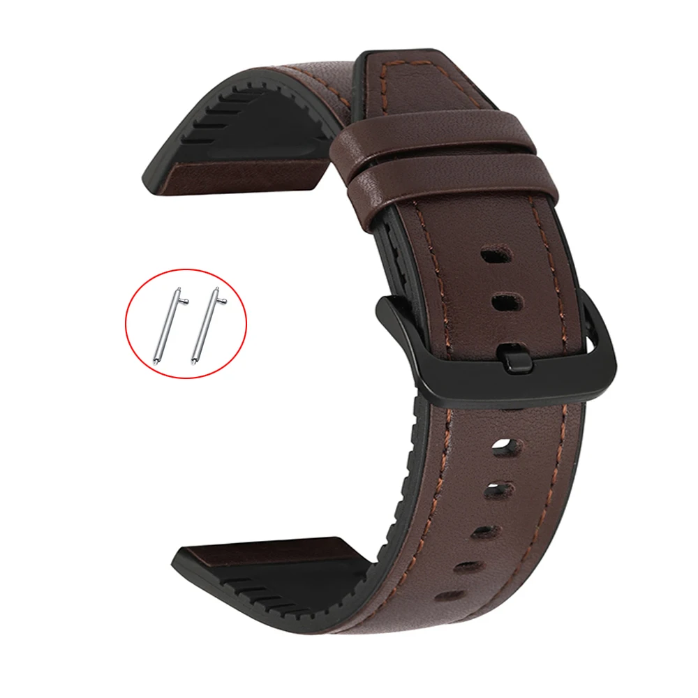 

For Xiaomi Haylou RT LS05S/ RS3 LS04 Strap Band Bracelet 22mm 20mm Silicone Leather Watchband for Haylou LS02 Wristband correa