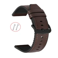 22mm strap for fossil gen 5 carlyle hr julianna hr silicone leather band for fossil sport 43mm q explorist hr gen 4 belt band