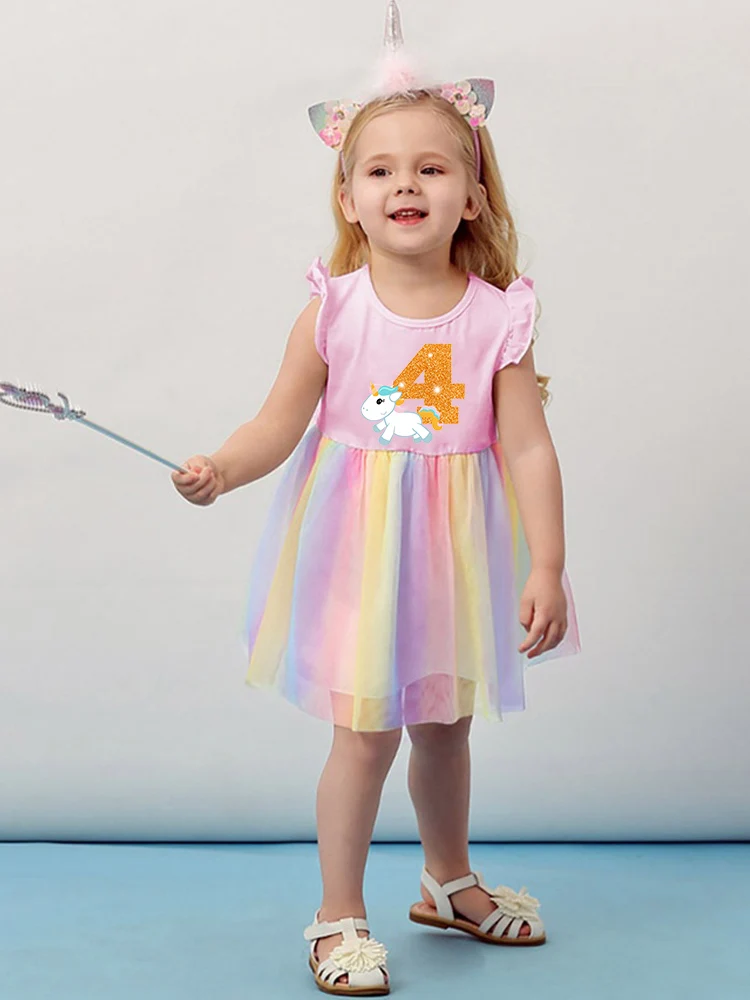 vestido unicornio niña 1 año – Compra vestido unicornio niña 1 año con gratis en AliExpress