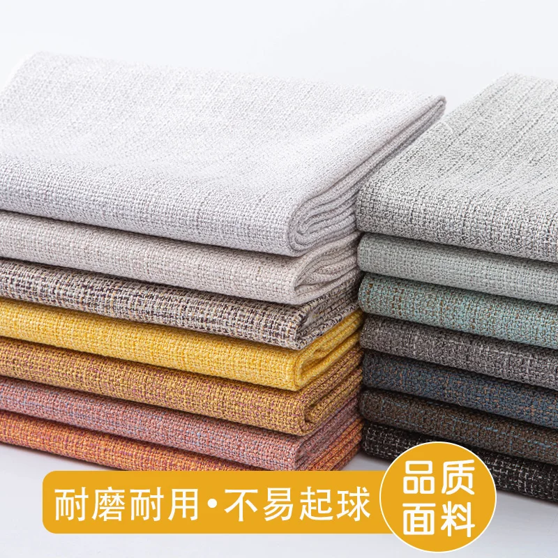 

150cmx50cm Thick Linen Fabric Colorful Linen Sofa Tablecloth Curtain Background Cloth Fabric Home DIY Apparel Sewing Fabric