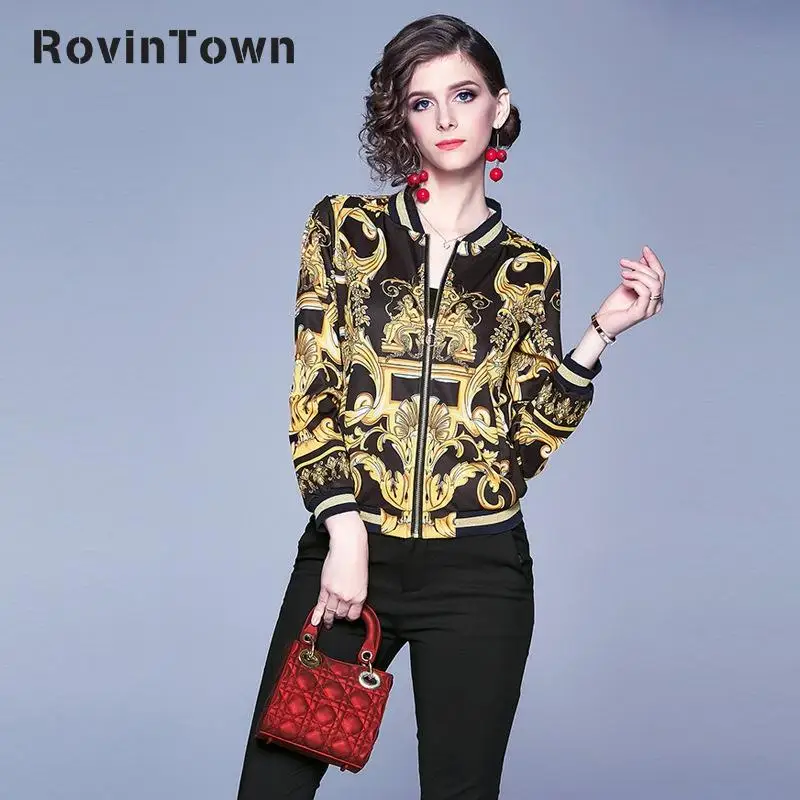 Женская куртка на молнии с длинным рукавом и круглым вырезом желтая или черная