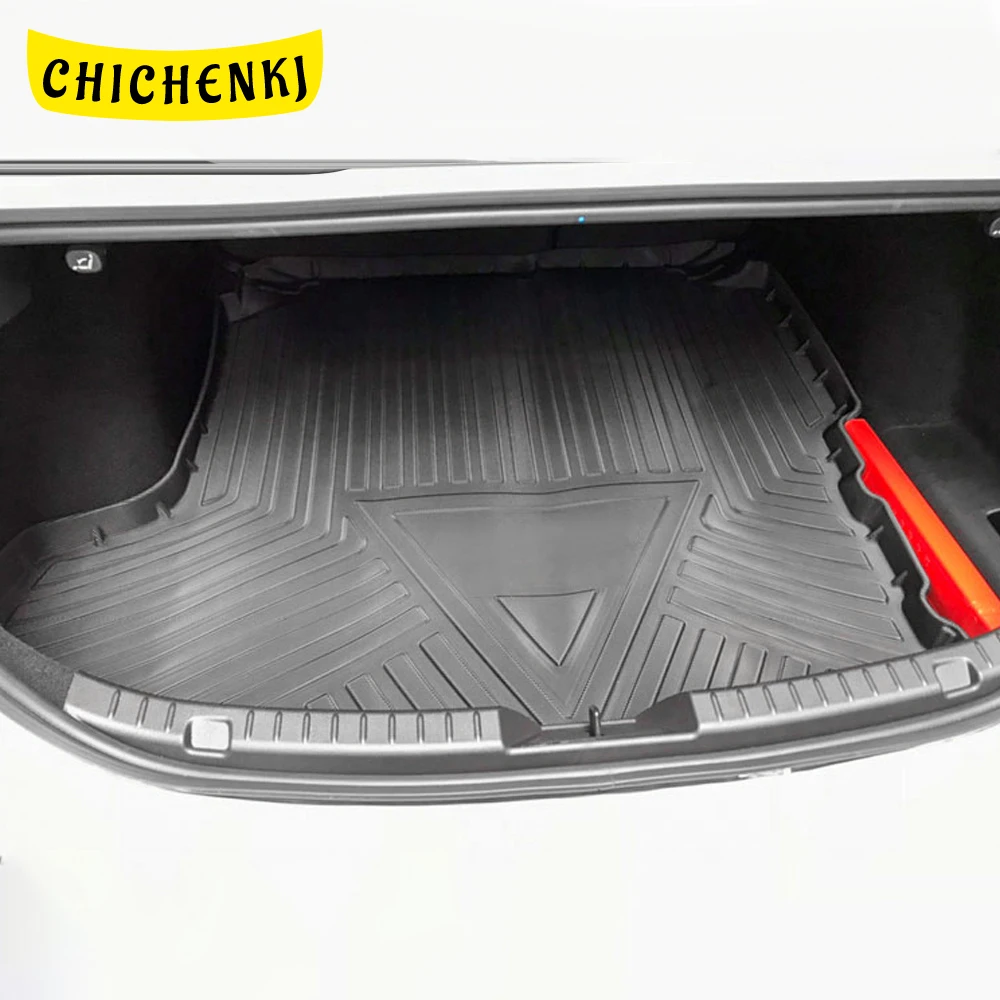 

For Mazda3 Axela BP Sedan 2019-2021 Car Cargo Liner All-Weather TPE Non-slip Trunk Mats Waterproof Tray Trunk Carpet Accessory