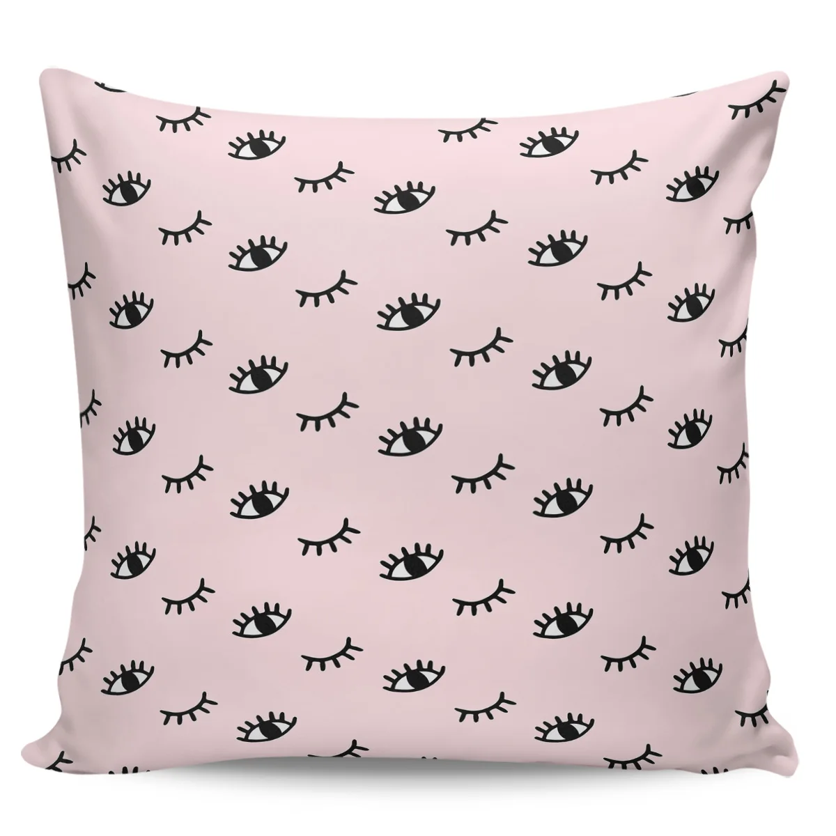 Ресницы розовый мультфильм глаз печатных пледы Подушка Чехол плюшевая наволочка