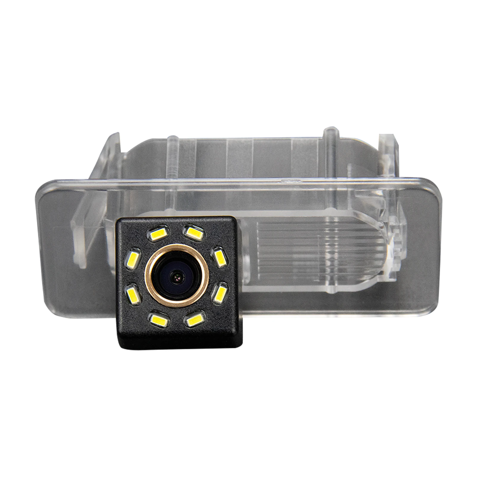

Misayaee Car Rear View Reverse Parking Camera Golden 8 LED for Toyota Yaris R IA Scion iA 2018 2019 Night Vision Waterproof